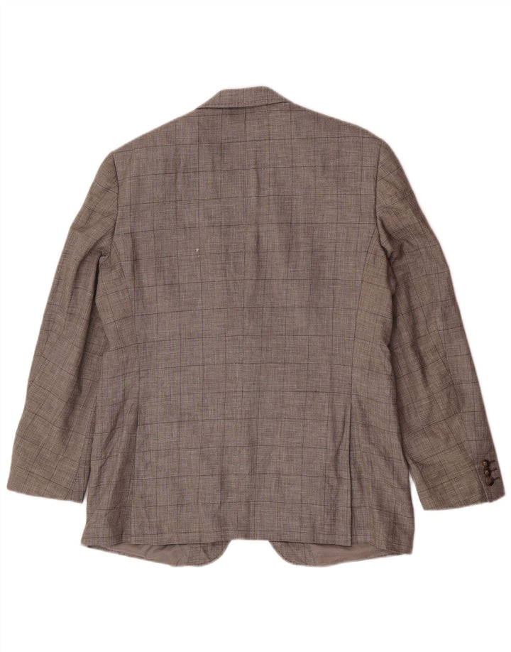 Marks & Spencer Herren-Blazer mit maßgeschneiderter Passform, Gr. 42, groß, grau kariert