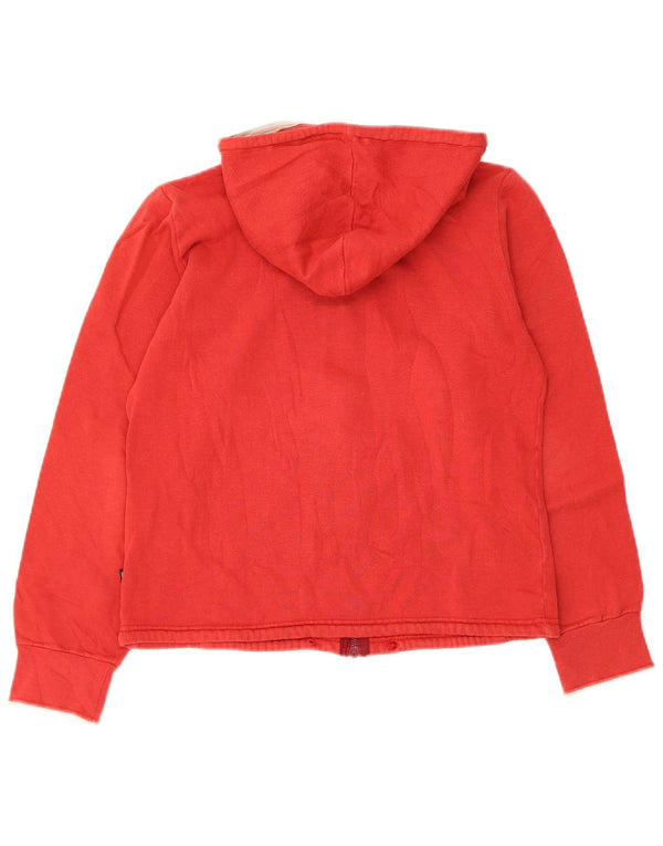 Napapijri Damen-Kapuzenpullover mit Reißverschluss, Gr. 10, Größe S, Rot, Baumwolle