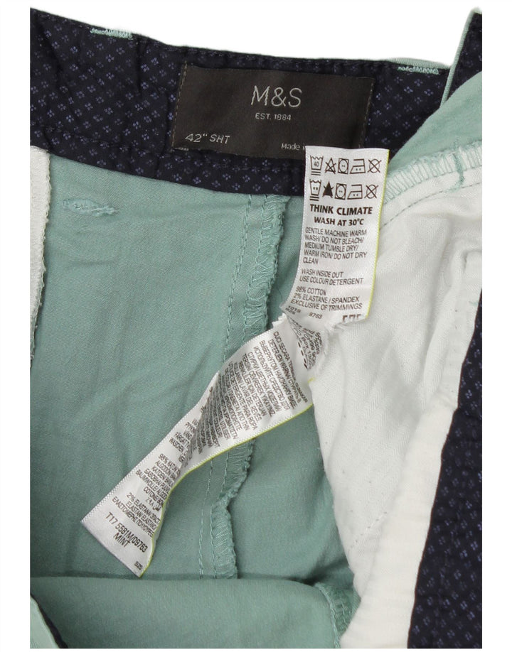 Marks & Spencer Herren Chinoshorts W42 2XL Grüne Baumwolle