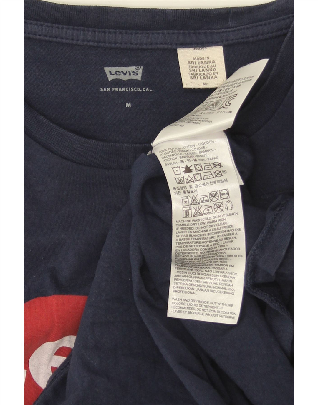 Levi's Herren-T-Shirt mit Grafik, mittelmarineblaue Baumwolle