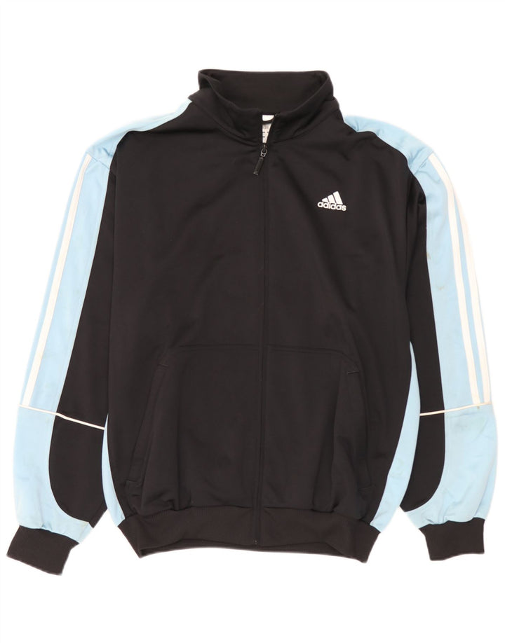 Adidas Herren-Trainingsanzugoberteil, UK-Größe 40/42, Mittelschwarz, Farbblock