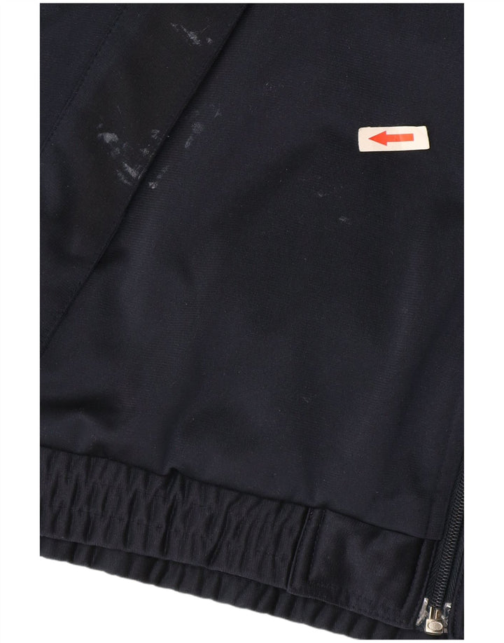 Puma Herren-Trainingsanzug mit grafischem Oberteil, groß, Marineblau, Farbblock