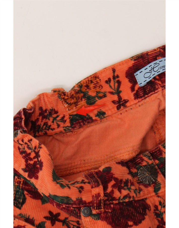 HIMMELBLAU Damen Cordhose EU 38 Medium W28 L28 Orange Floral
