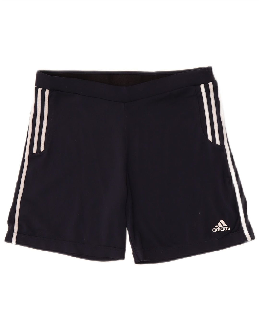 Adidas Damen Climalite Sport Shorts UK 12 Medium Marineblau Polyester