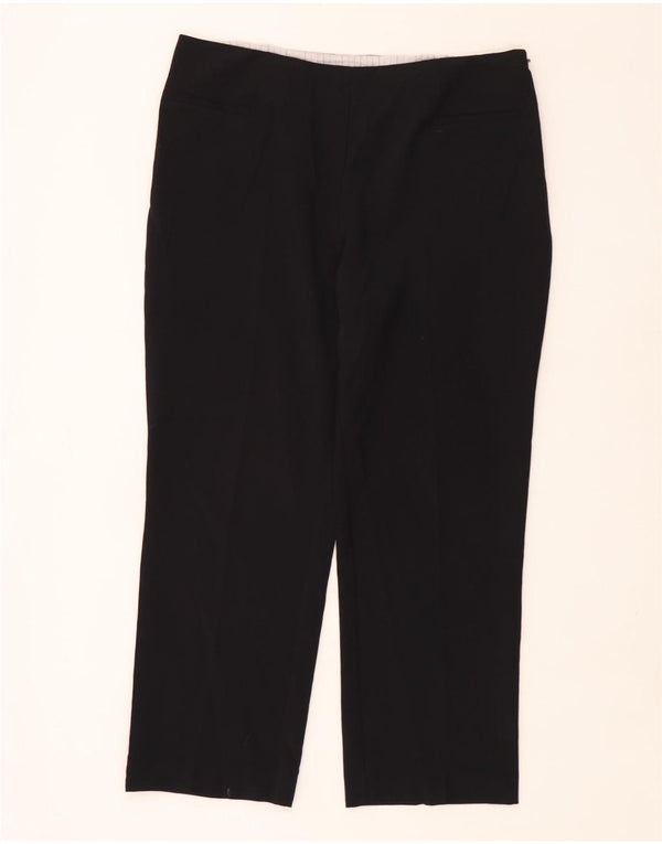 Marks & Spencer Damen Gerade Freizeithose UK 16 Large W36 L28 Schwarz