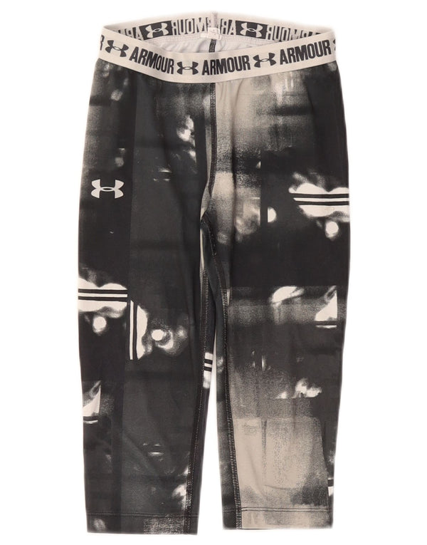 UNDER ARMOUR Capri-Leggings mit Grafik für Mädchen, 7–8 Jahre, Grau, Batikfärbung