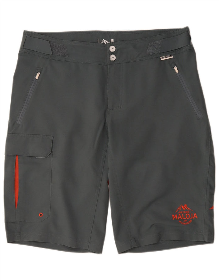 Maloja Herren Graphic Cargo Shorts Large W36 Grau Polyester
