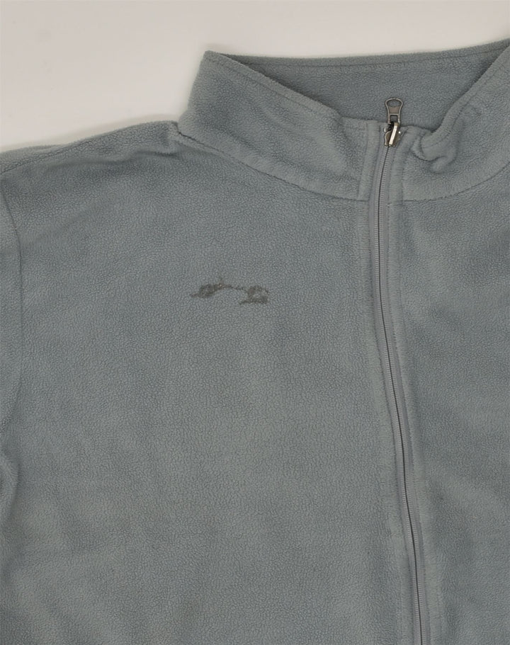 NFL Mens Fleece Jacket UK 40 Large Grey Polyester | Vintage NFL | Thrift | Second-Hand NFL | Used Clothing | Messina Hembry 