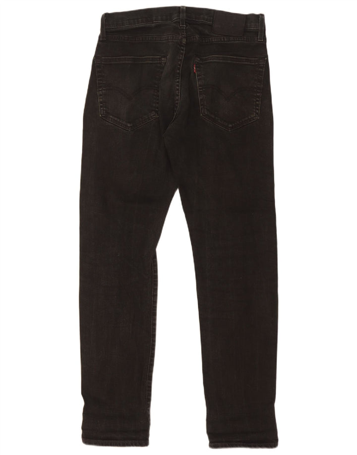 Levi's Herren 502 Straight Jeans W30 L32 schwarze Baumwolle