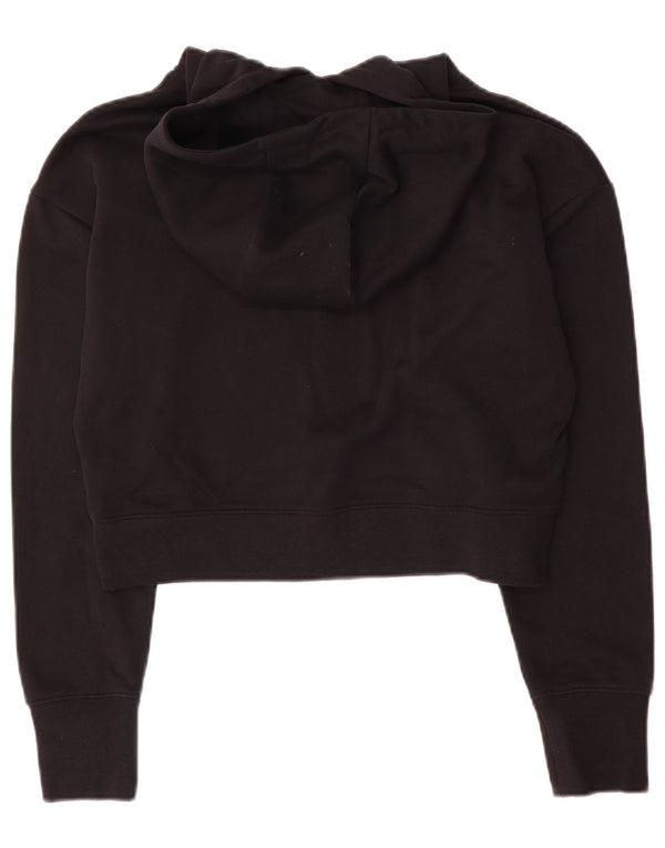 Nike Crop Graphic Hoodie-Pullover für Mädchen, 13–14 Jahre, XL, schwarze Baumwolle