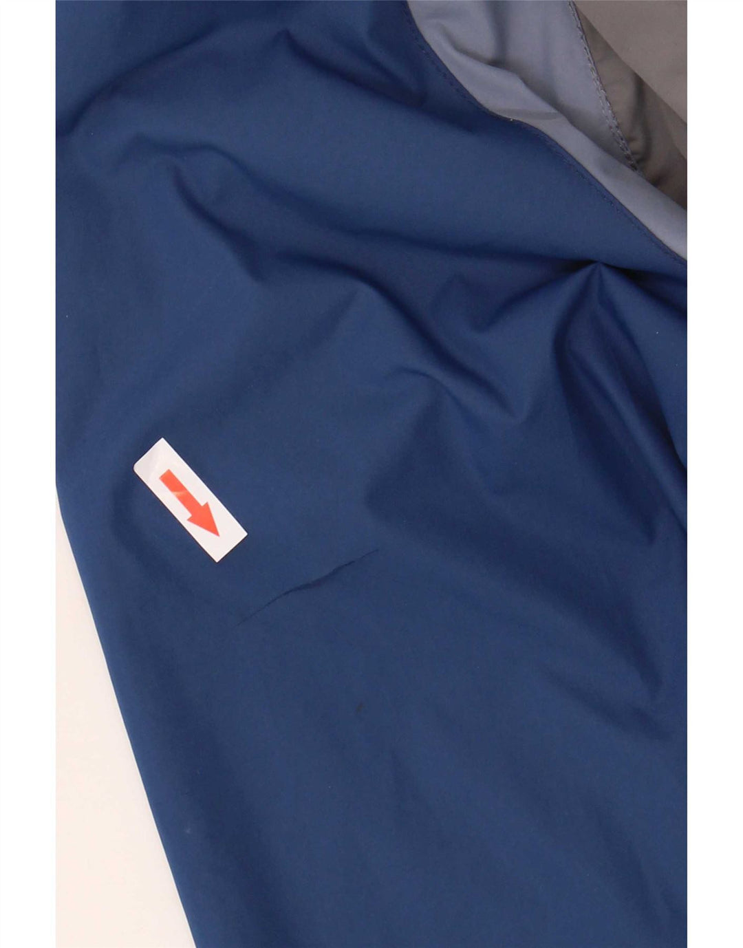 Fat Face Herren-Regenjacke mit Kapuze, UK 42, XL, graues Colourblock-Polyester