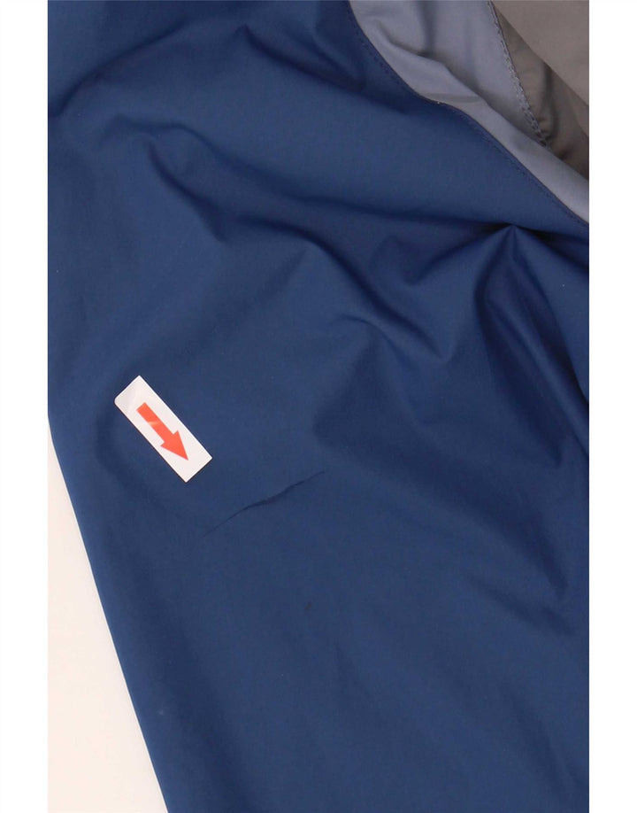 Fat Face Herren-Regenjacke mit Kapuze, UK 42, XL, graues Colourblock-Polyester