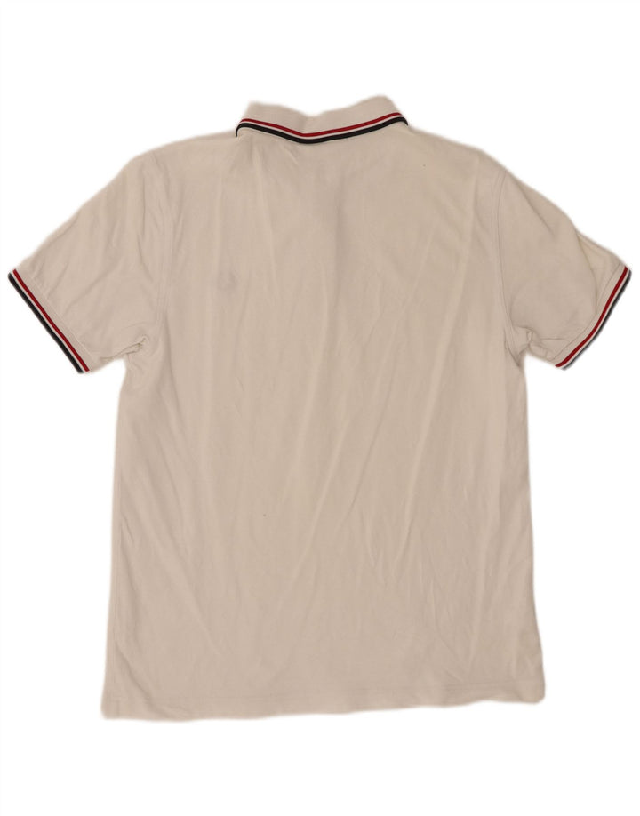 Fred Perry Herren-Poloshirt aus mittelweißer Baumwolle