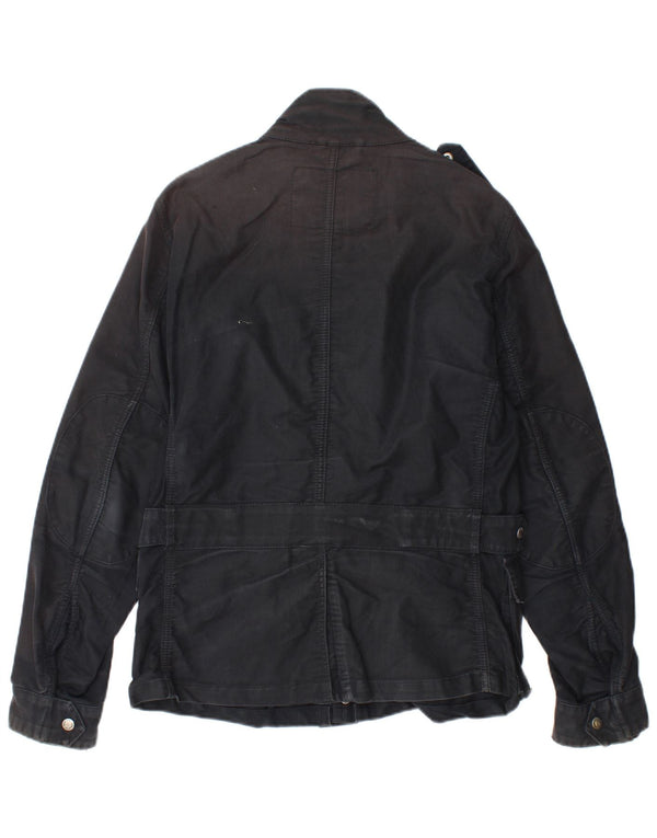 Woolrich Herren Militärjacke UK 36 Small Schwarz Baumwolle