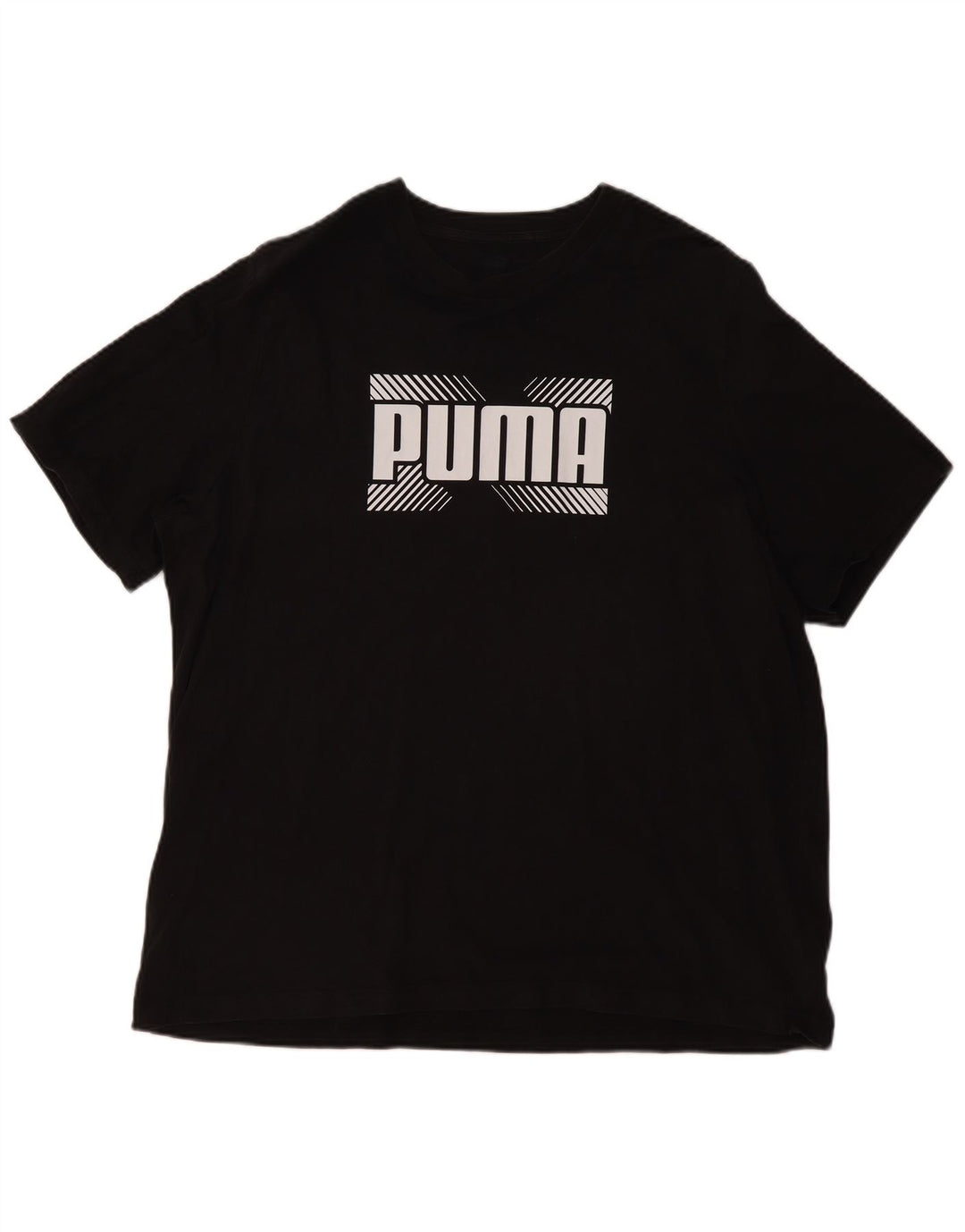 PUMA Herren Grafik T-Shirt Top 2XL Schwarz Baumwolle