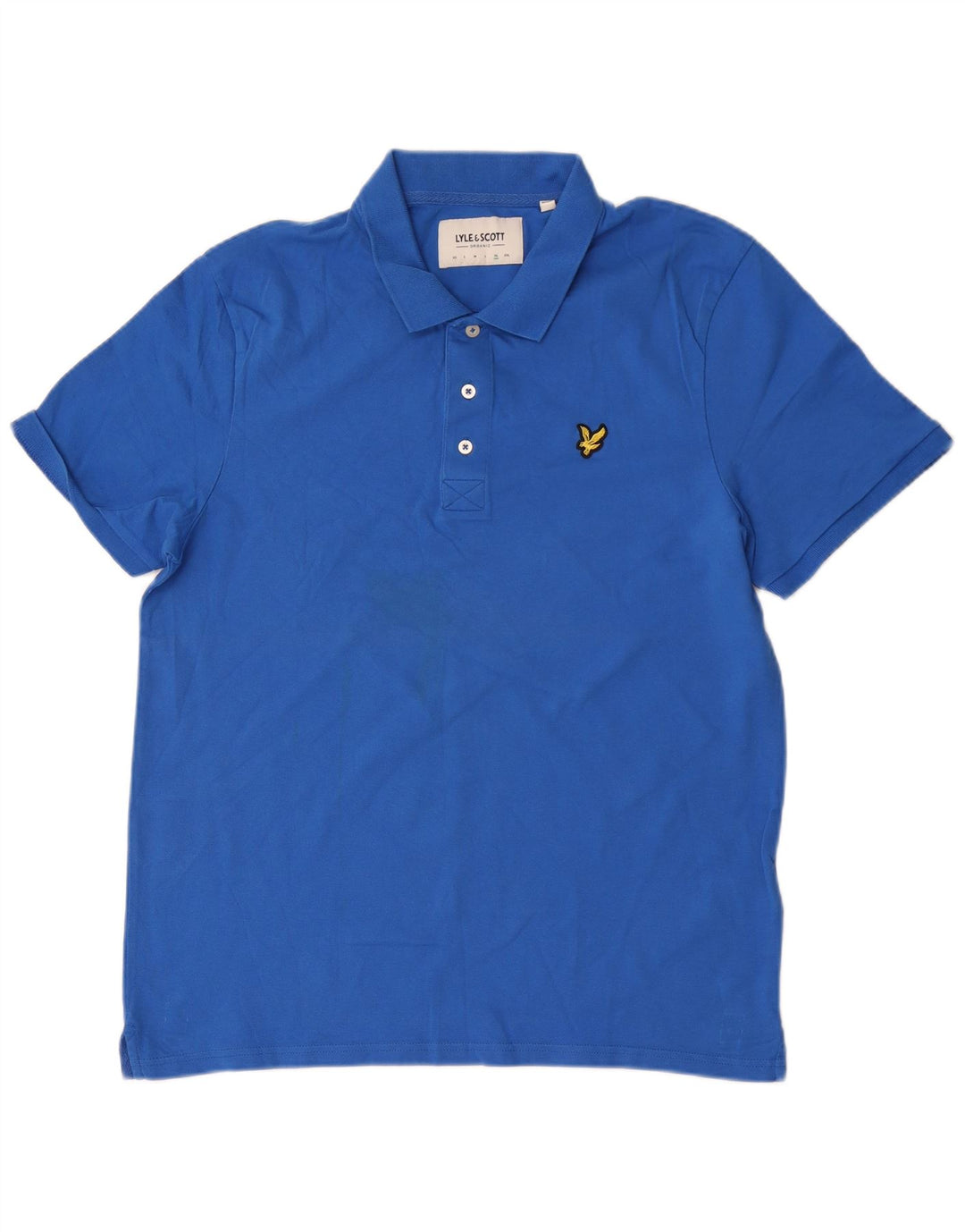 Lyle & Scott Herren Poloshirt XL Blau Baumwolle