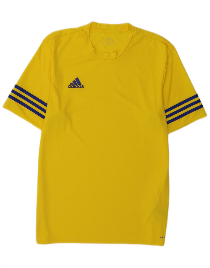 Adidas Herren Climalite T-Shirt Top Mittelgelbes Polyester