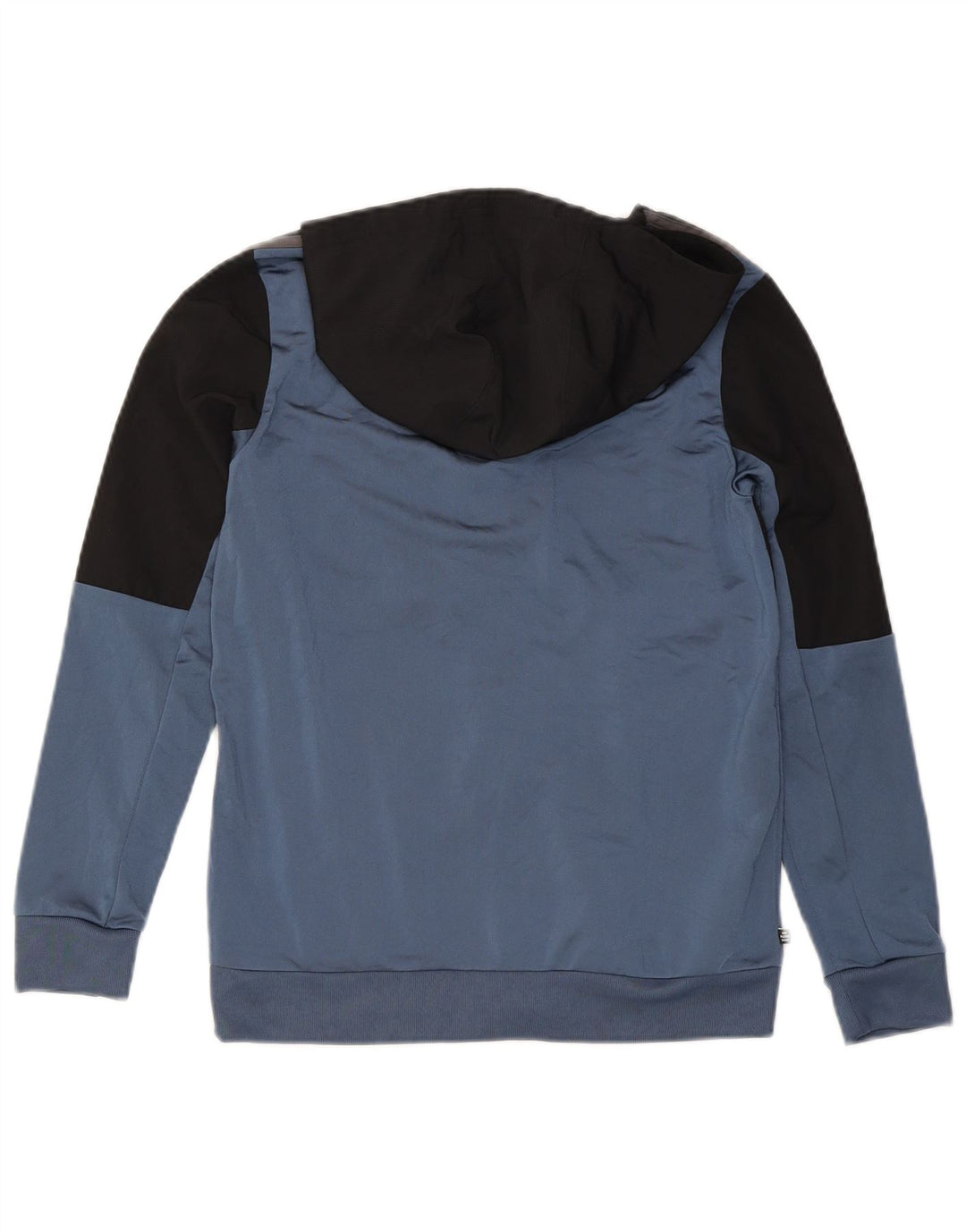 Adidas Jungen-Trainingsanzug-Top-Jacke, 13–14 Jahre, blaues Colourblock-Polyester