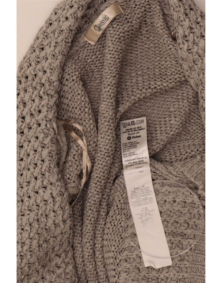 Marks & Spencer Damen-Cardigan, klassisch, offen, Größe 40, Grau