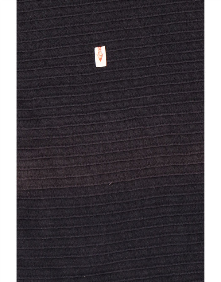 French Connection Herren-Pullover mit Rundhalsausschnitt, mittlere marineblaue Baumwolle