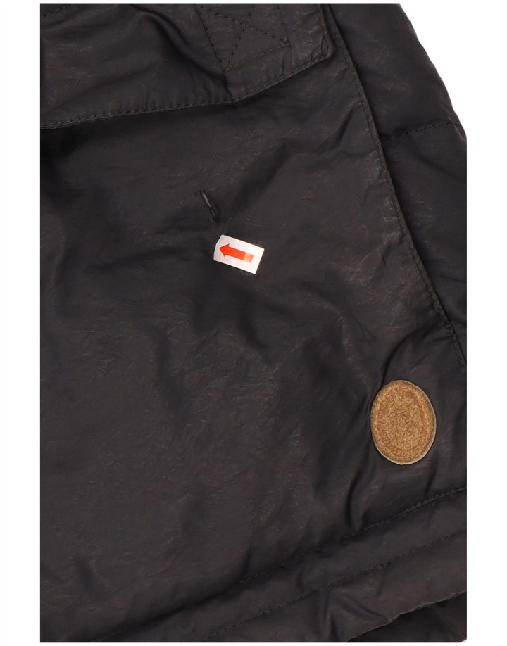Trussardi Herren Loose Fit Wattierte Jacke IT 44 XS Schwarz Polyester