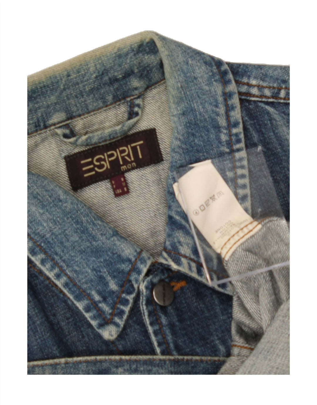 ESPRIT Mens Denim Jacket UK 36 Small Blue Cotton Vintage Esprit and Second-Hand Esprit from Messina Hembry 