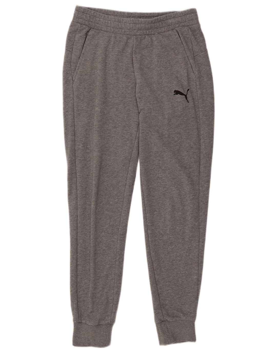 Puma Herren-Trainingshose, Jogginghose, mittelgrau gefleckte Baumwolle