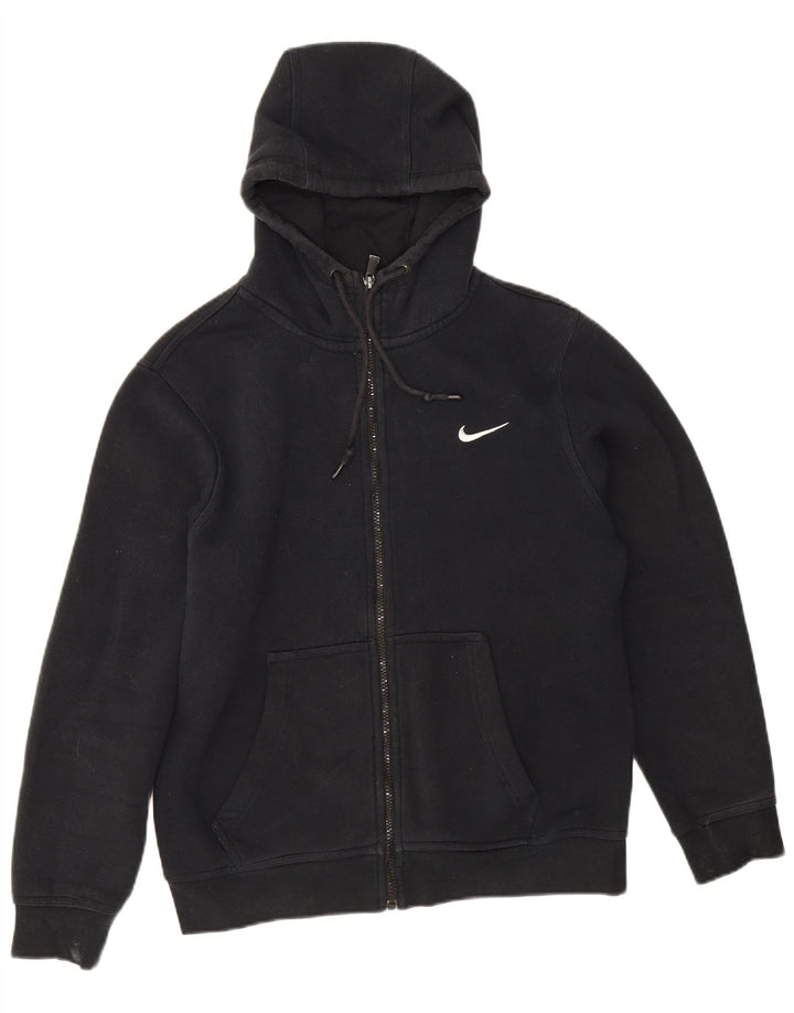 Nike Herren-Kapuzenpullover mit Reißverschluss, mittelschwarz, Baumwolle