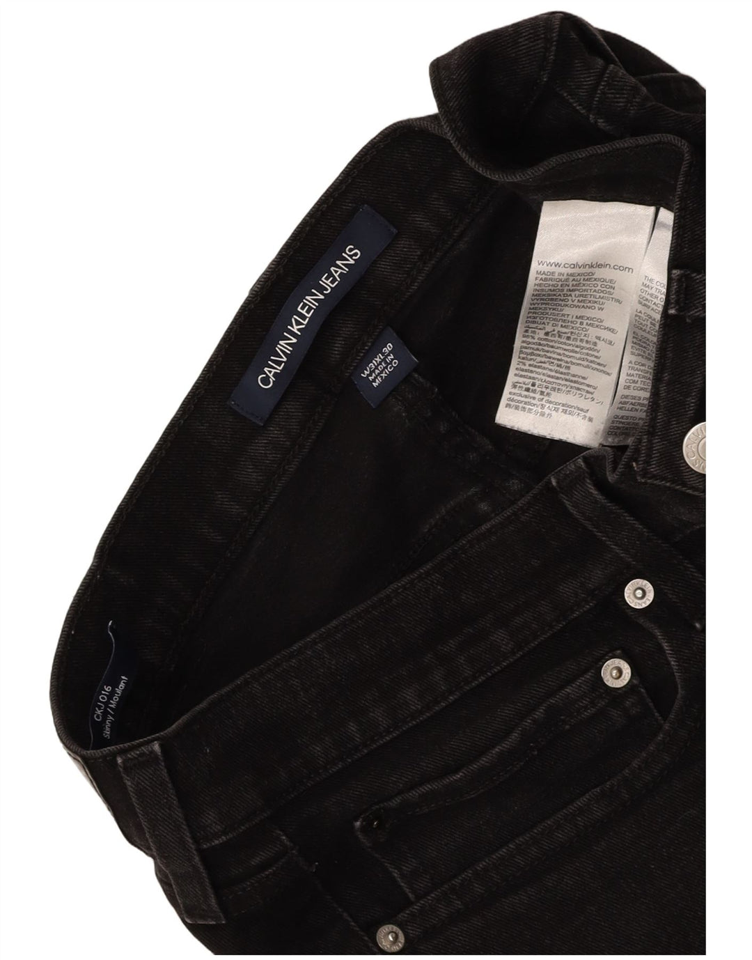 CALVIN KLEIN Herren Moulante Skinny Jeans W31 L30 Graue Baumwolle