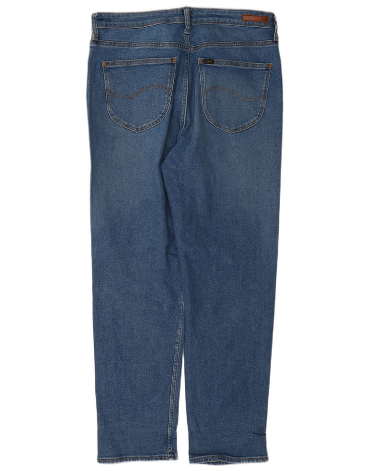 Lee Herren Carol Straight Jeans W33 L29 Blaue Baumwolle