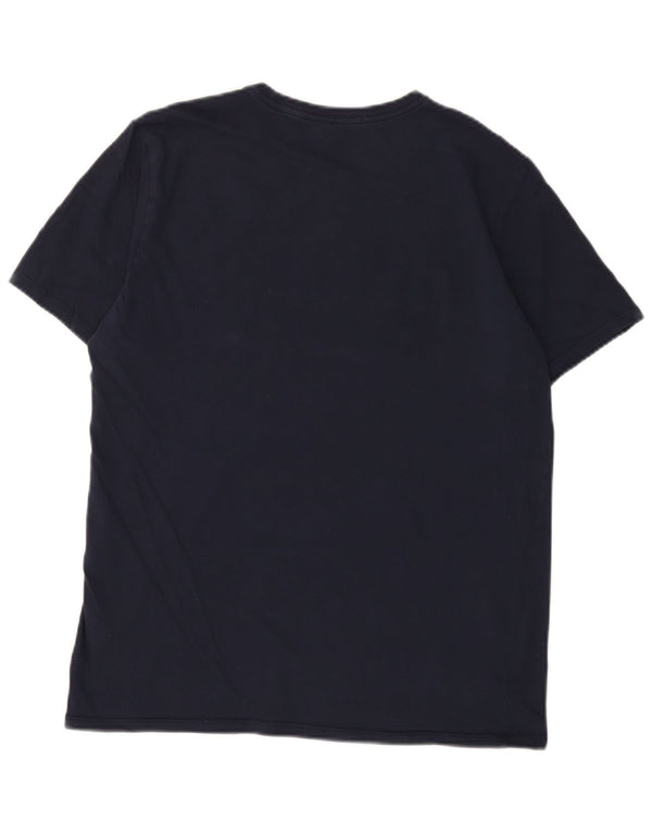 Nike Herren-T-Shirt mit sportlichem Schnitt und Grafik, Größe L, Marineblau, Baumwolle