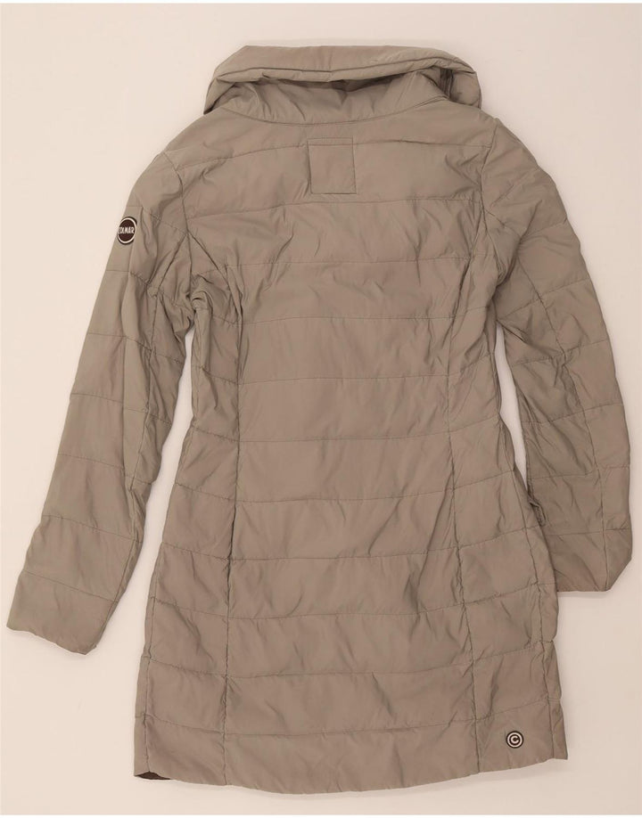 COLMAR Womens Padded Coat IT 42 Small Grey Vintage Colmar and Second-Hand Colmar from Messina Hembry 