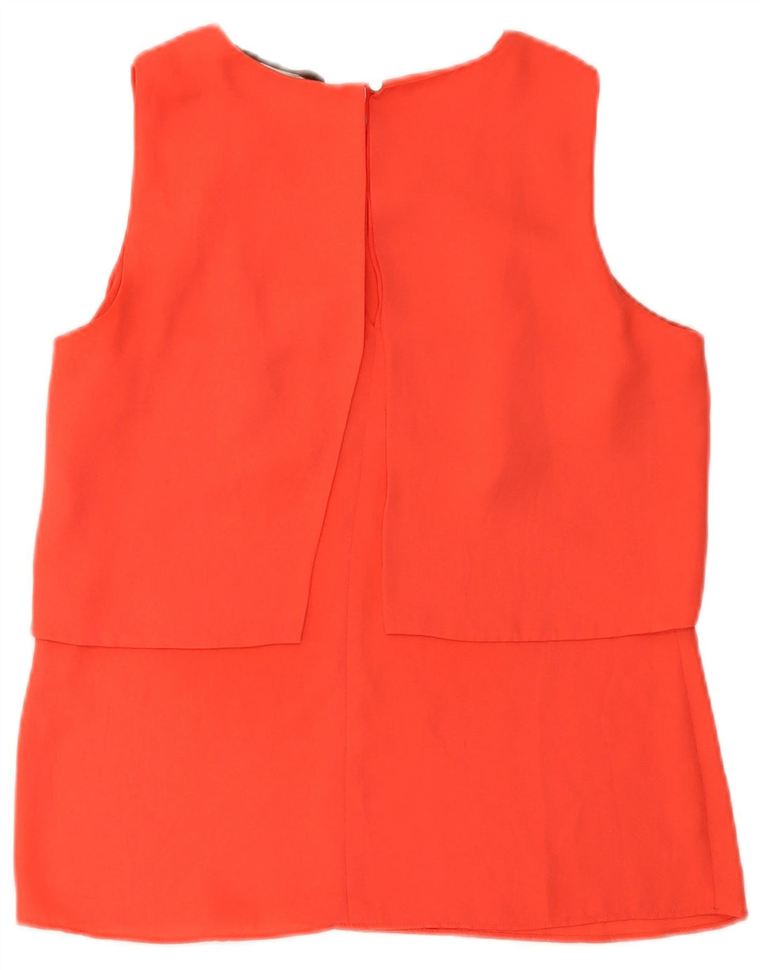 Ärmelloses Blusenoberteil für Damen von Zara, UK 12, Mittelorange