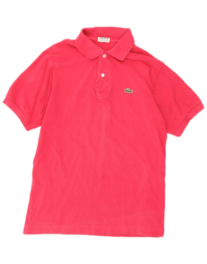 Lacoste Herren-Poloshirt, Größe 3, klein, rosa Baumwolle