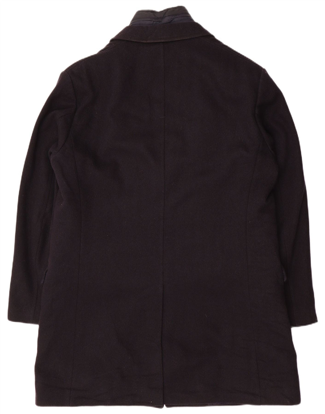 Fay Herrenmantel UK 44 2XL Marineblaue Wolle