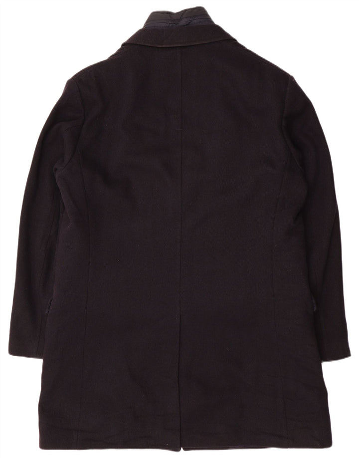 Fay Herrenmantel UK 44 2XL Marineblaue Wolle