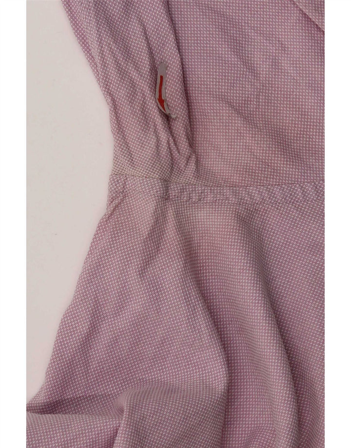 Hugo Boss Herren-Hemd mit normaler Passform, Größe 41 16, groß, rosa gefleckt