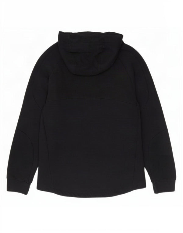Puma Herren-Kapuzenpullover mit Reißverschluss, groß, schwarze Baumwolle