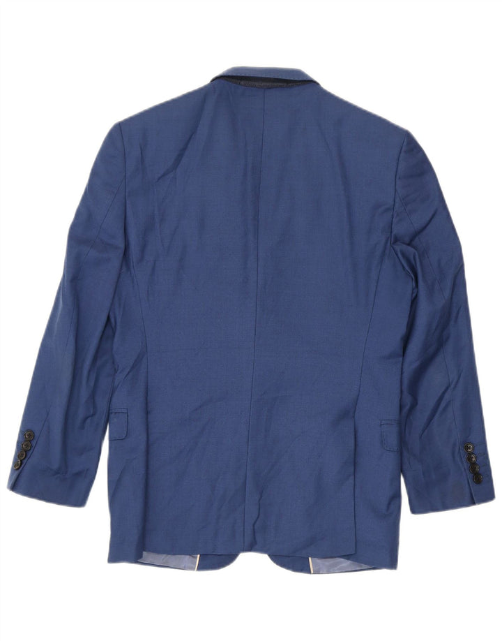 French Connection Herren-Blazer mit 2 Knöpfen und 3/4-Ärmeln, Größe 36, Blau