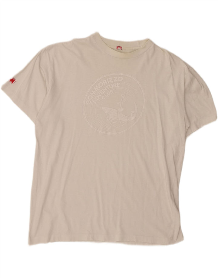SLAM Herren Grafik T-Shirt Top 2XL Weiß