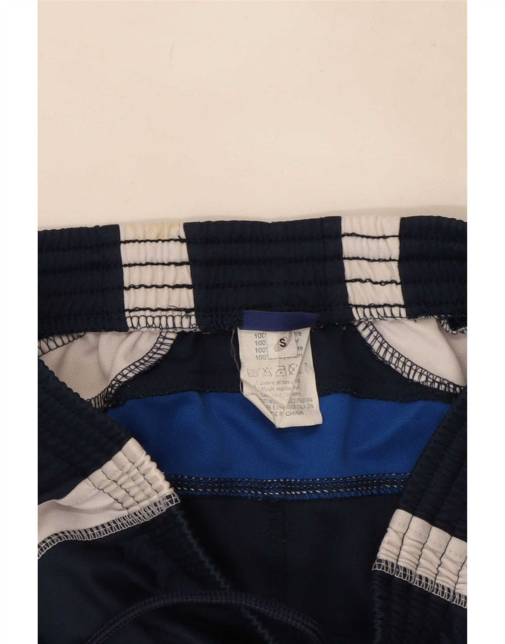 Asics Herren-Sportshorts, klein, marineblaues Farbblock-Polyester