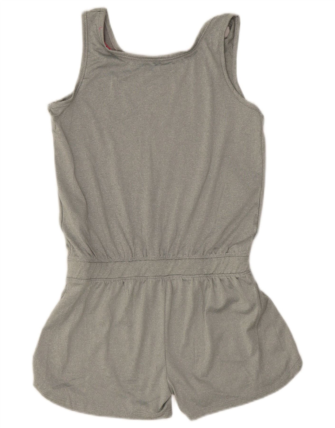 Reebok Mädchen-Spielanzug mit Grafik, ärmellos, 14–15 Jahre, XL, grau, Polyester
