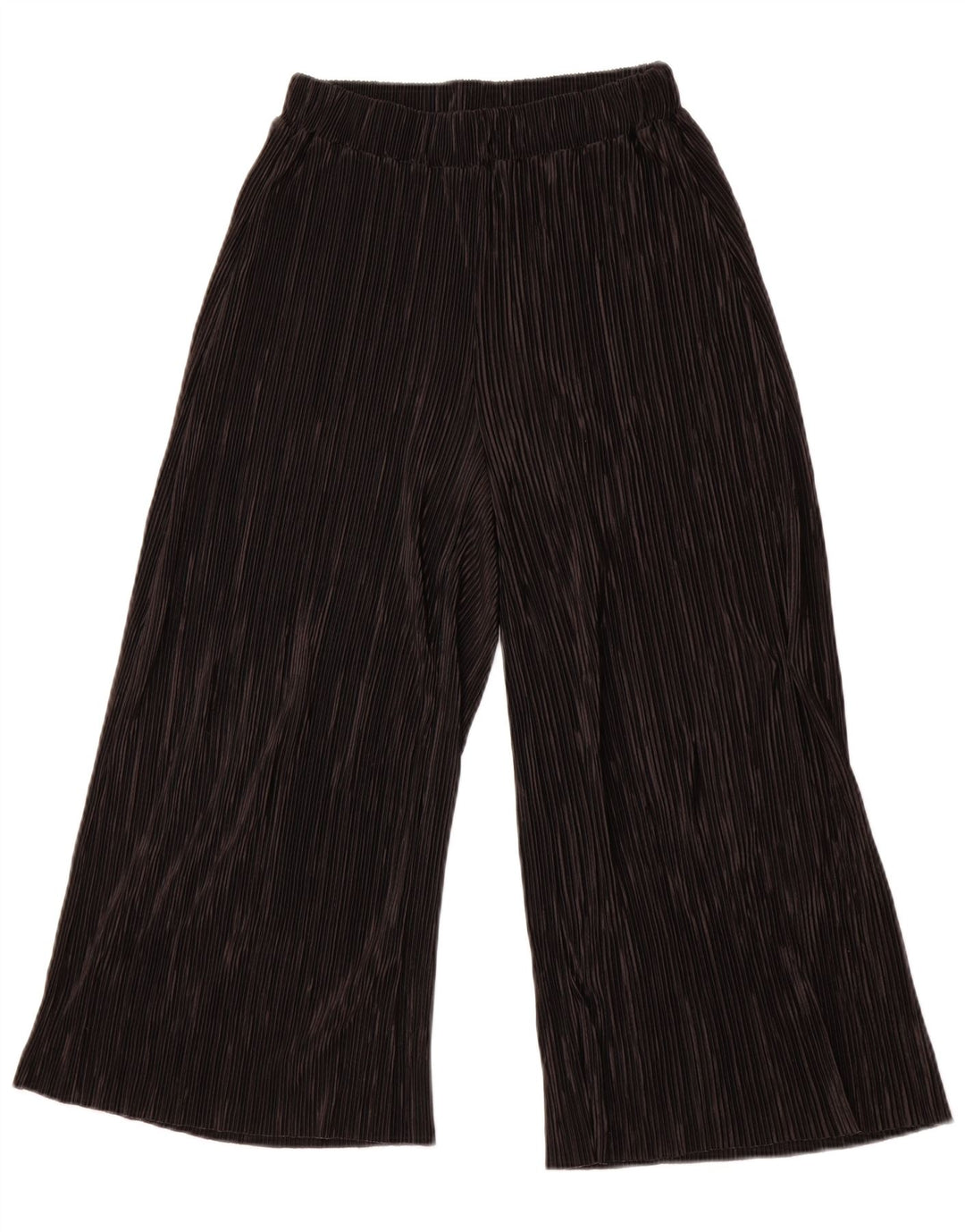 ZARA Damen Capri-Hose mit weitem Bein, XS, W24, L23, Schwarz, Polyester