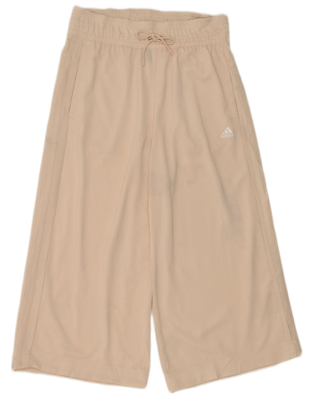 Adidas Damen Capri-Trainingshose, UK 8/10, Größe S, Beige, Polyester