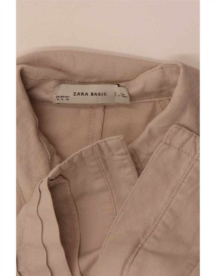 Zara Damen Utility-Jacke UK 12 Mittelbeige