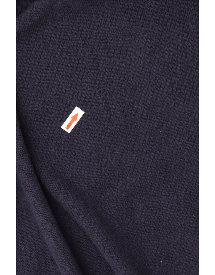 Sisley Herren-Pullover mit V-Ausschnitt, XL, Marineblau, Argyle-/Diamantwolle