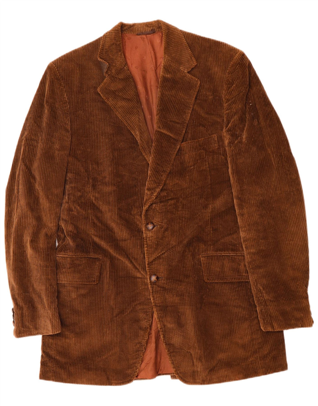 LONDON FOG Herren 2-Knopf-Blazer aus Cord, EU 42, XL, braune Baumwolle