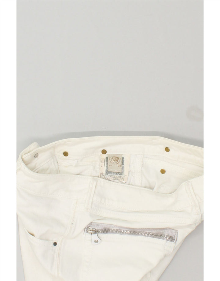 DIESEL Womens Slim Jeans W28 L27  White Cotton Vintage Diesel and Second-Hand Diesel from Messina Hembry 