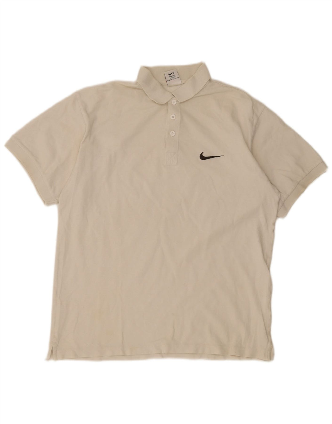Nike Herren Poloshirt UK 39/41 Medium Weiß