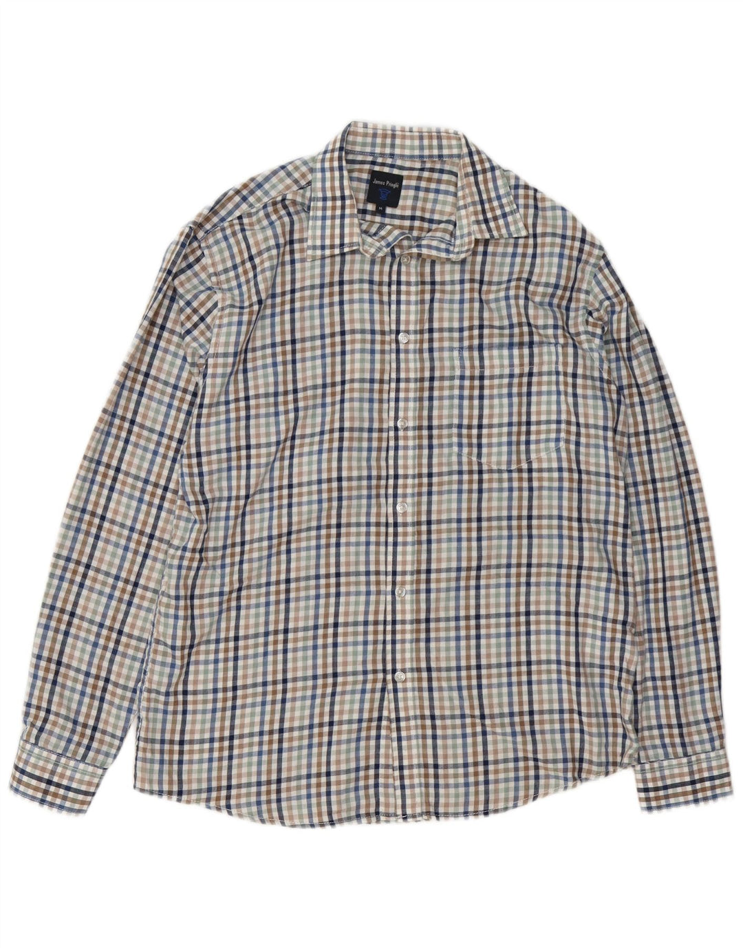 James Pringle Herren-Flanellhemd, mittelgroß, mehrfarbig, Gingham